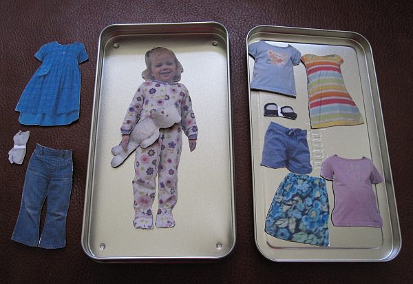 Personalized Magnetic Paper Dolls of Your Child